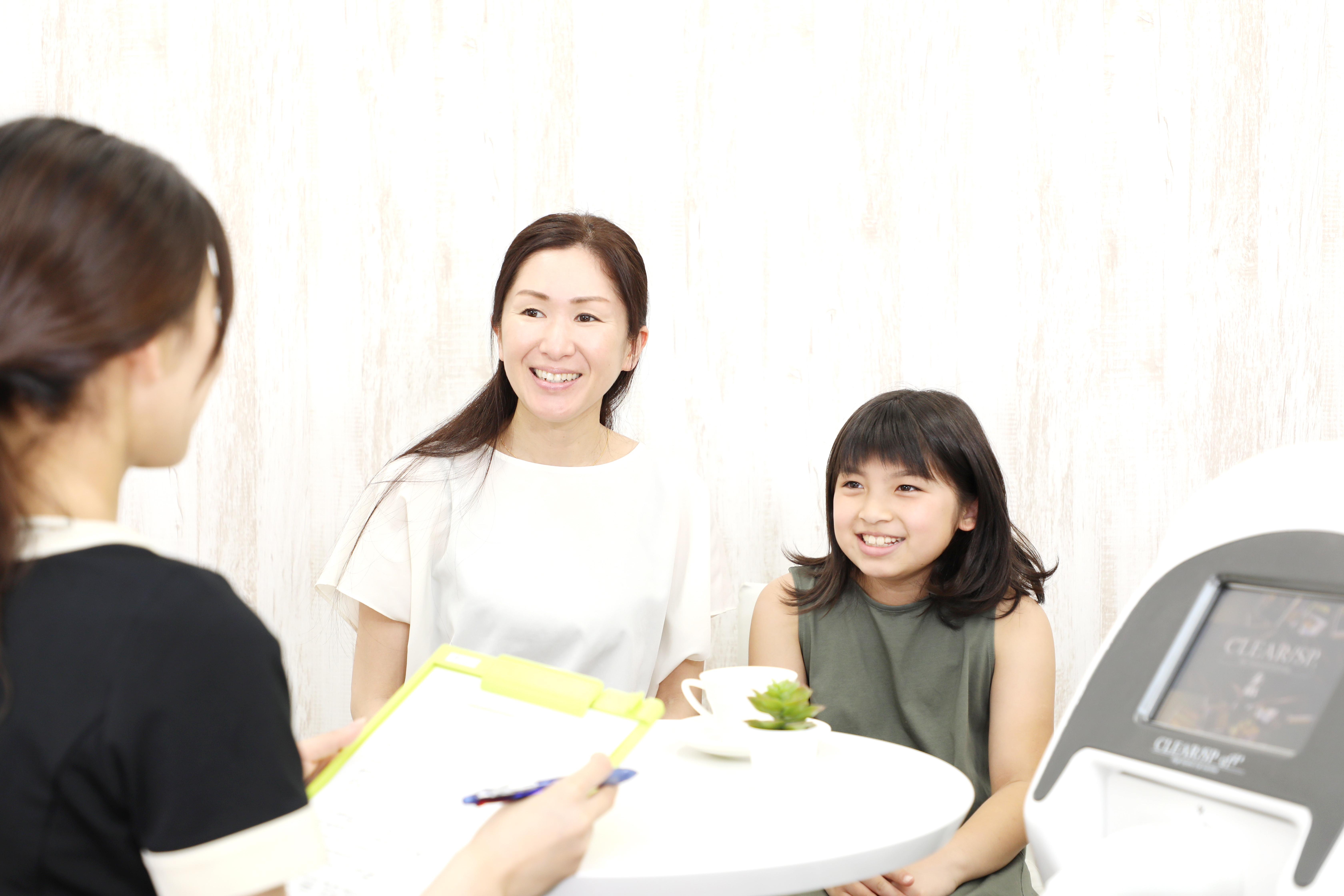親権者さまと一緒にカウンセリング